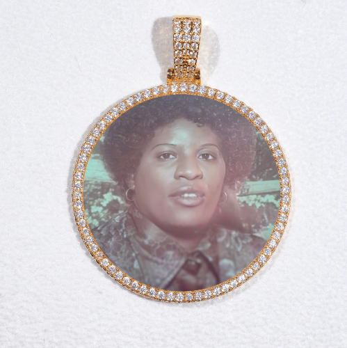 MEDIUM 3D CIRCLE CUSTOM PICTURE PENDANT