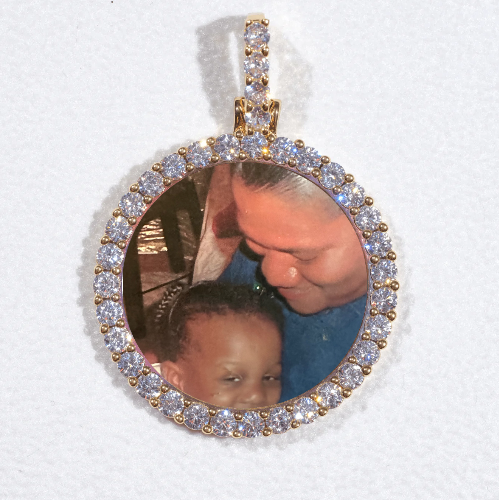 3D CIRCLE CUSTOM PICTURE PENDANT SMALL SIZE