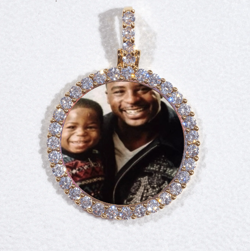 3D CIRCLE CUSTOM PICTURE PENDANT SMALL SIZE