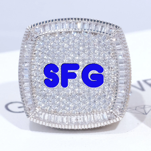 CUSTOM LETTER 3D ICED RING