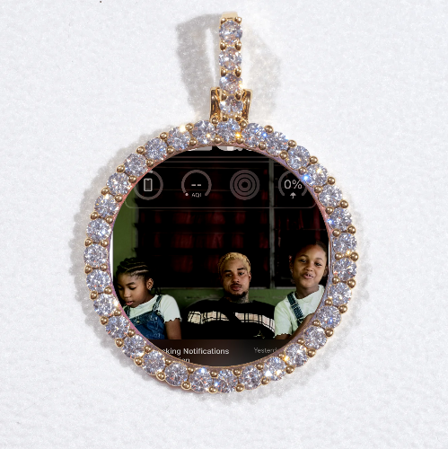 3D CIRCLE CUSTOM PICTURE PENDANT SMALL SIZE