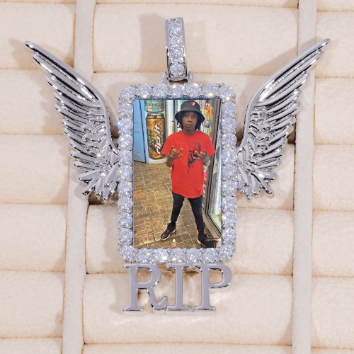 RIP WING 3D CUSTOM PICTURE PENDANT