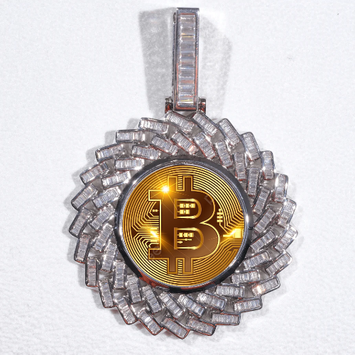 Large 3D Baguette Custom Picture Pendant