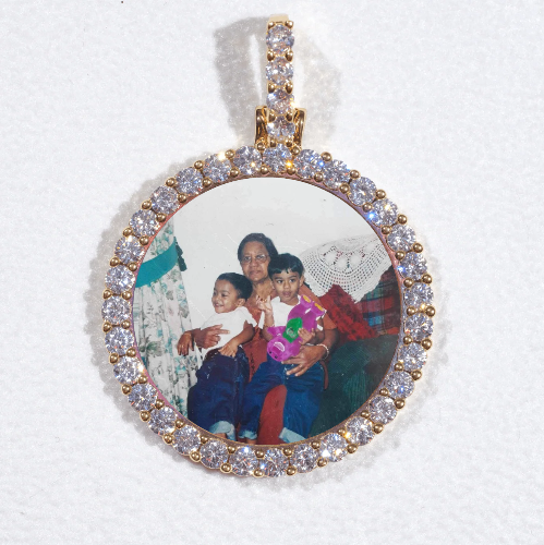 3D CIRCLE CUSTOM PICTURE PENDANT SMALL SIZE