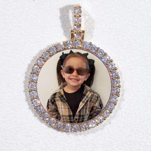 3D CIRCLE CUSTOM PICTURE PENDANT SMALL SIZE