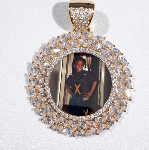 Large 3D Wheat Ear Custom Picture Pendant
