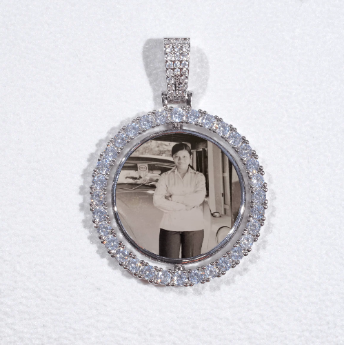 3D Spinning 2-Faced Custom Picture Pendant