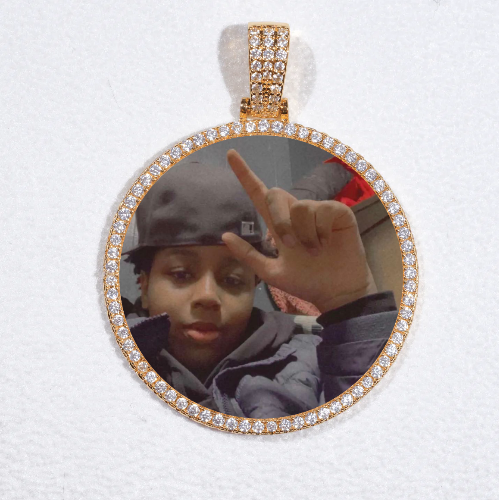 MEDIUM 3D CIRCLE CUSTOM PICTURE PENDANT