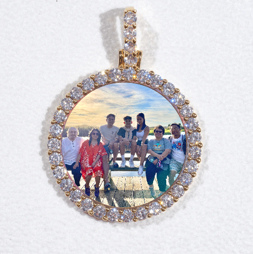 3D CIRCLE CUSTOM PICTURE PENDANT SMALL SIZE
