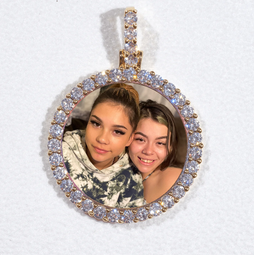 3D CIRCLE CUSTOM PICTURE PENDANT SMALL SIZE