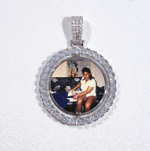 3D Spinning 2-Faced Custom Picture Pendant