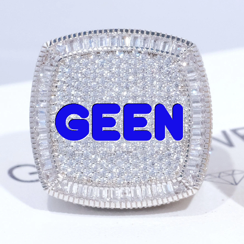 CUSTOM LETTER 3D ICED RING