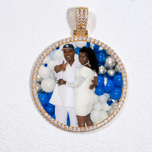 MEDIUM 3D CIRCLE CUSTOM PICTURE PENDANT