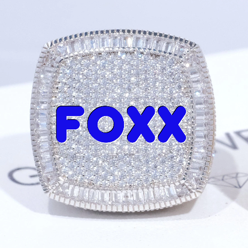 CUSTOM LETTER 3D ICED RING