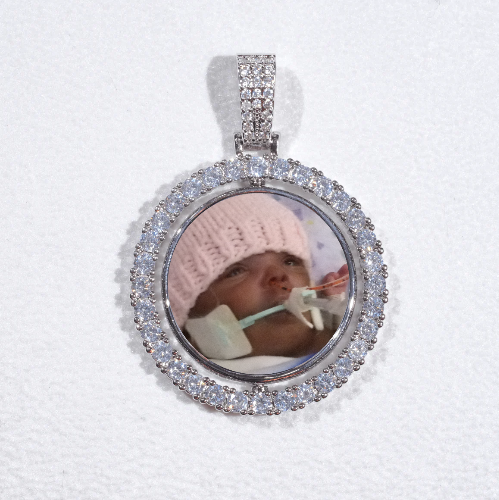 3D Spinning 2-Faced Custom Picture Pendant