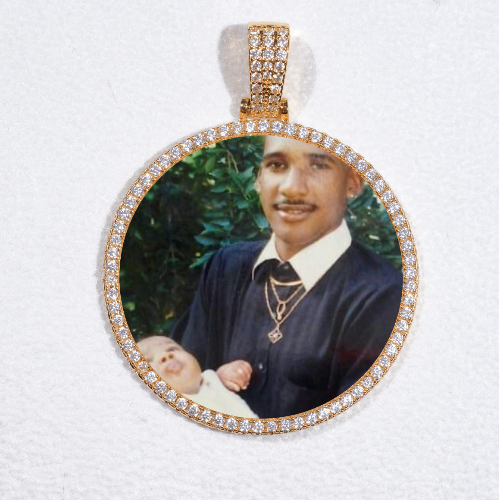 MEDIUM 3D CIRCLE CUSTOM PICTURE PENDANT