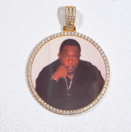 MEDIUM 3D CIRCLE CUSTOM PICTURE PENDANT