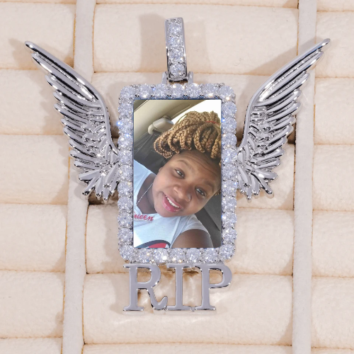 RIP WING 3D CUSTOM PICTURE PENDANT
