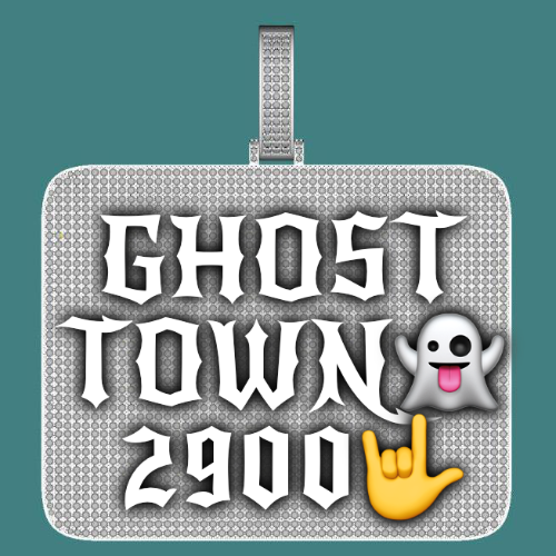 CUSTOM LETTER NECKLACE 3D BIG SQUARE