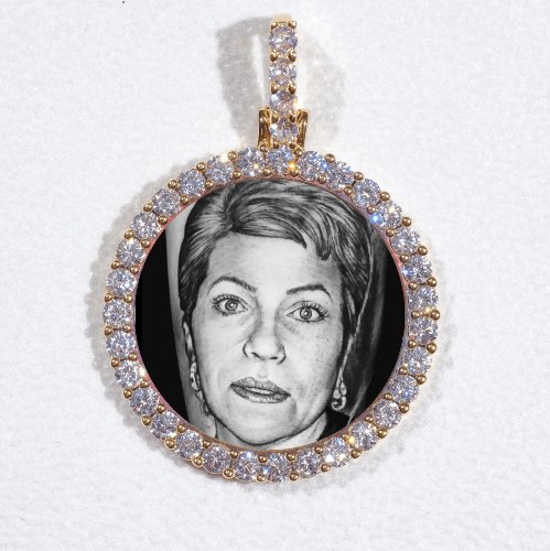 3D CIRCLE CUSTOM PICTURE PENDANT SMALL SIZE