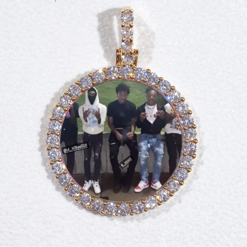 3D CIRCLE CUSTOM PICTURE PENDANT SMALL SIZE