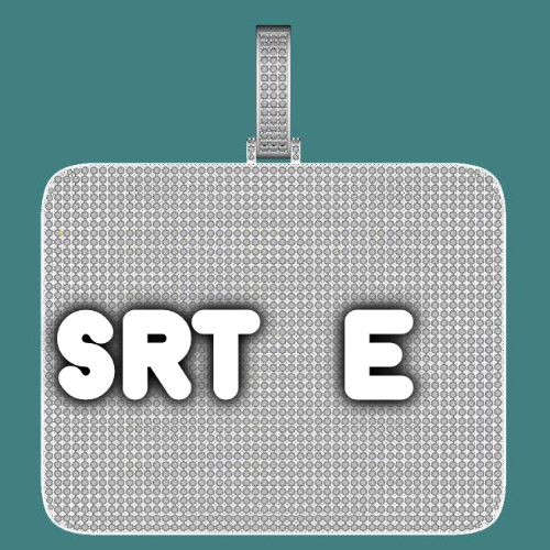 CUSTOM LETTER NECKLACE 3D BIG SQUARE