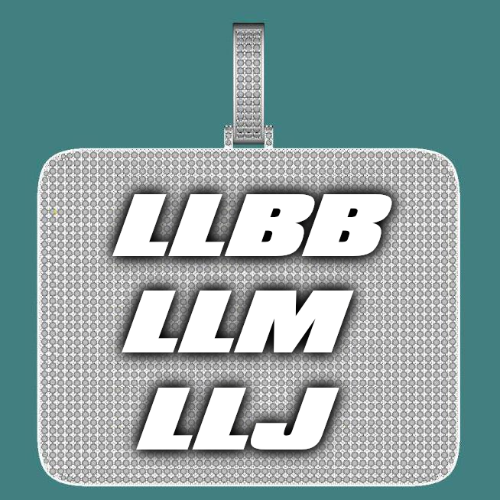 CUSTOM LETTER NECKLACE 3D BIG SQUARE