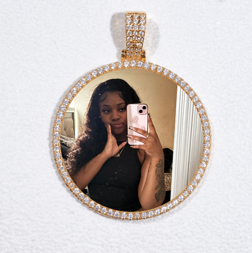 MEDIUM 3D CIRCLE CUSTOM PICTURE PENDANT