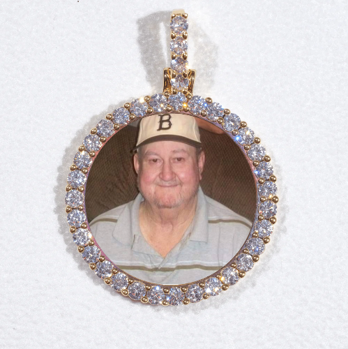 3D CIRCLE CUSTOM PICTURE PENDANT SMALL SIZE