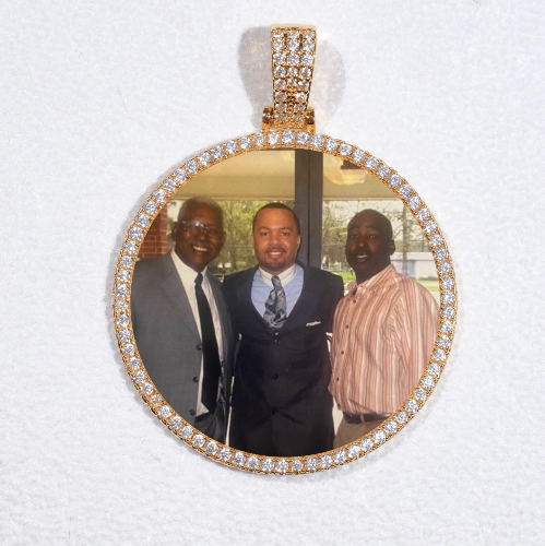 MEDIUM 3D CIRCLE CUSTOM PICTURE PENDANT