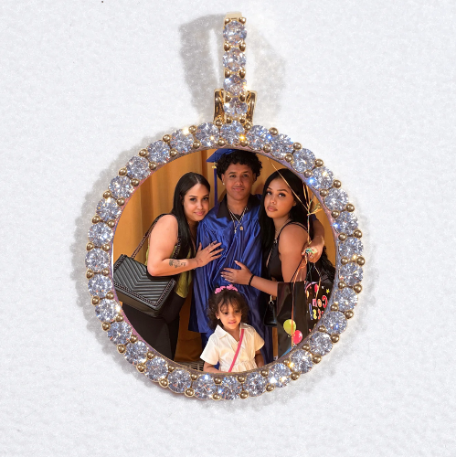 3D CIRCLE CUSTOM PICTURE PENDANT SMALL SIZE