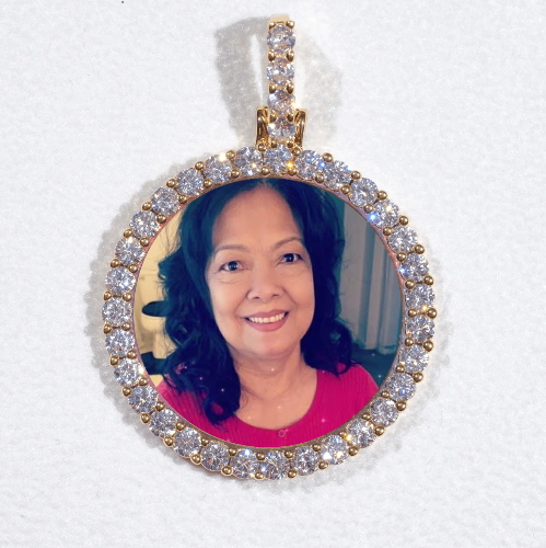 3D CIRCLE CUSTOM PICTURE PENDANT SMALL SIZE