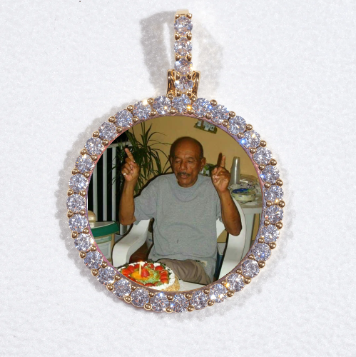 3D CIRCLE CUSTOM PICTURE PENDANT SMALL SIZE