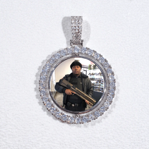 3D Spinning 2-Faced Custom Picture Pendant