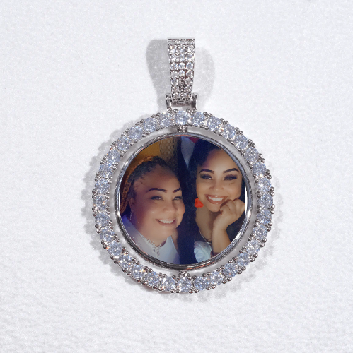 3D Spinning 2-Faced Custom Picture Pendant