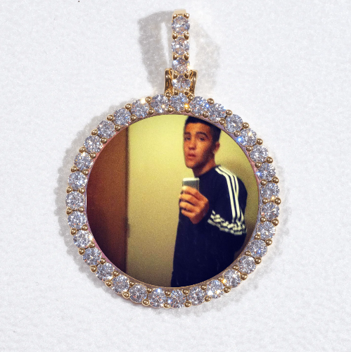 3D CIRCLE CUSTOM PICTURE PENDANT SMALL SIZE