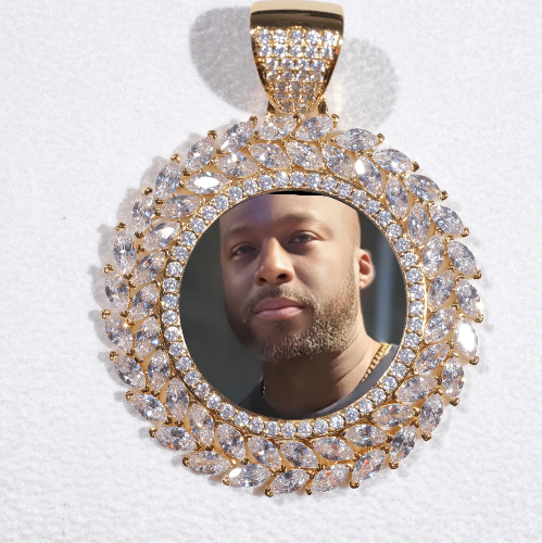 Large 3D Wheat Ear Custom Picture Pendant