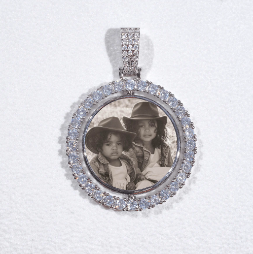 3D Spinning 2-Faced Custom Picture Pendant