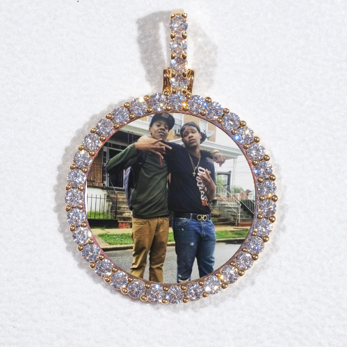 3D CIRCLE CUSTOM PICTURE PENDANT SMALL SIZE