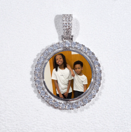 3D Spinning 2-Faced Custom Picture Pendant