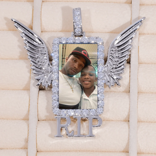 RIP WING 3D CUSTOM PICTURE PENDANT
