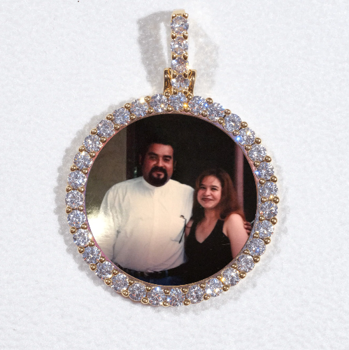 3D CIRCLE CUSTOM PICTURE PENDANT SMALL SIZE