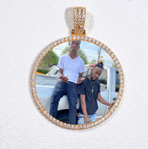 MEDIUM 3D CIRCLE CUSTOM PICTURE PENDANT