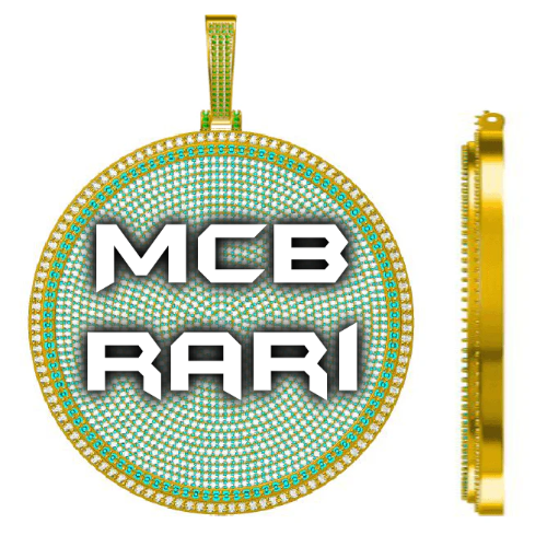 CUSTOM LETTER NECKLACE 3D BIG DISC