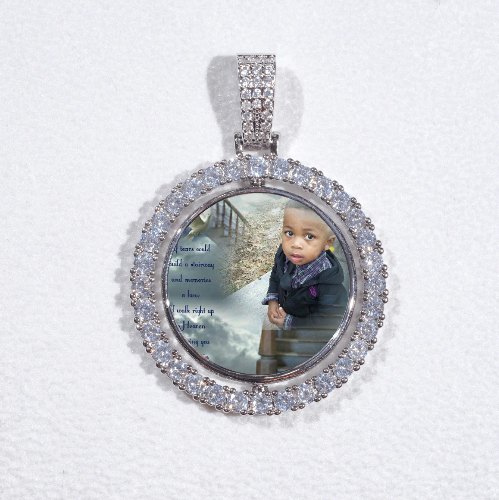 3D Spinning 2-Faced Custom Picture Pendant