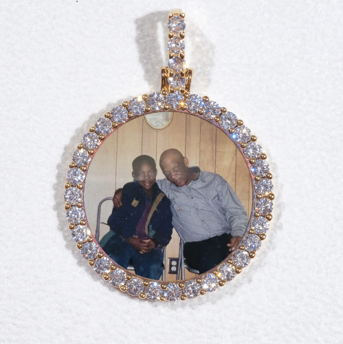 3D CIRCLE CUSTOM PICTURE PENDANT SMALL SIZE