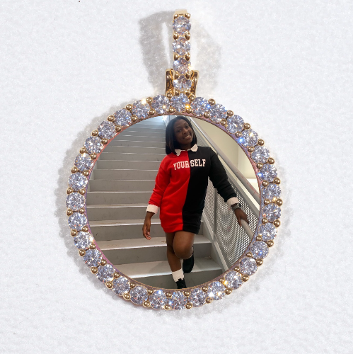 3D CIRCLE CUSTOM PICTURE PENDANT SMALL SIZE