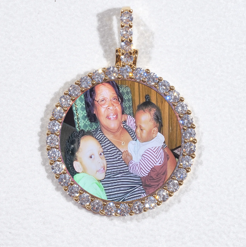 3D CIRCLE CUSTOM PICTURE PENDANT SMALL SIZE