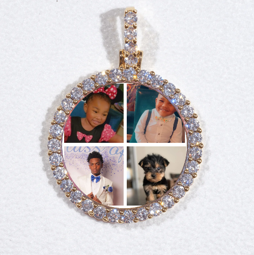 3D CIRCLE CUSTOM PICTURE PENDANT SMALL SIZE