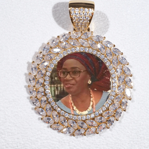 Large 3D Wheat Ear Custom Picture Pendant